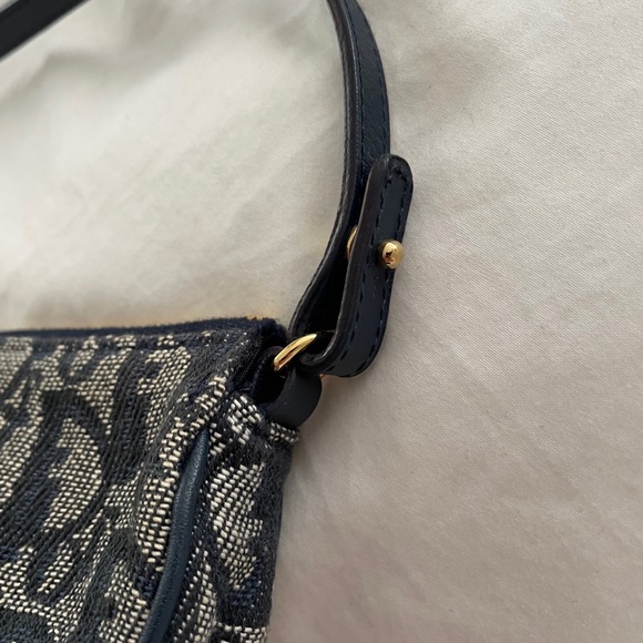 Blue Vintage Dior Saddle Pochette - Picture 6 of 9